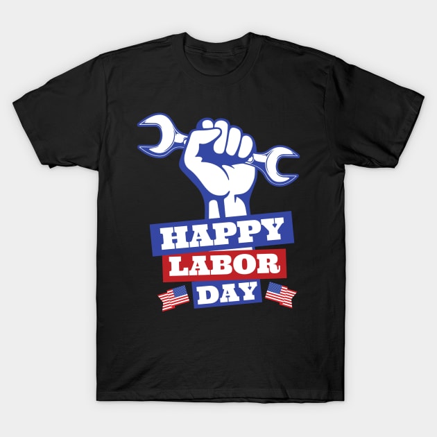 Labor Day-USA Colors T-Shirt by Pieartscreation